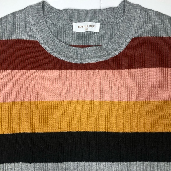NWT Sophie Rue Demanda Striped Crewneck Sweater  M - Picture 9 of 10